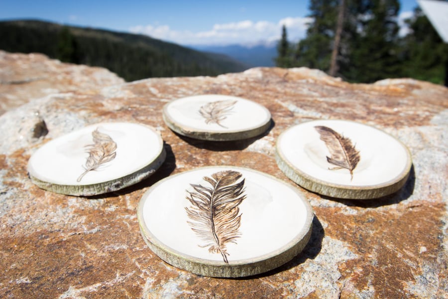 White Rabbit Wood Creations wood-burned designs